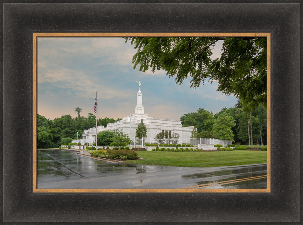 Louisville Temple - After the Rain by Robert A Boyd