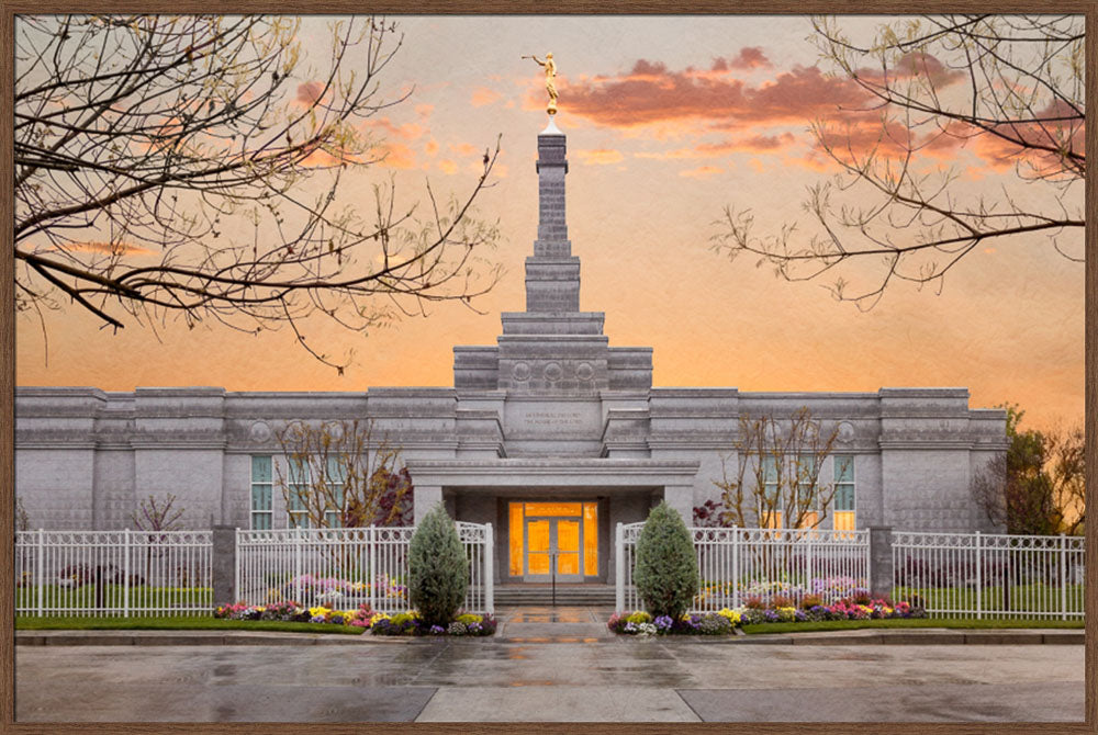 Fresno Temple - Sunrise by Robert A Boyd