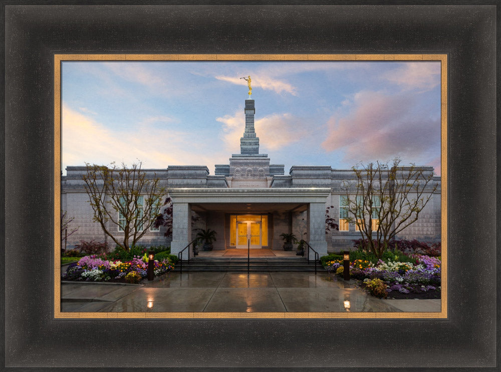 Fresno Temple - Rain Path by Robert A Boyd