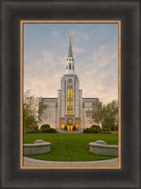 Boston Temple - Window Sunset by Robert A Boyd