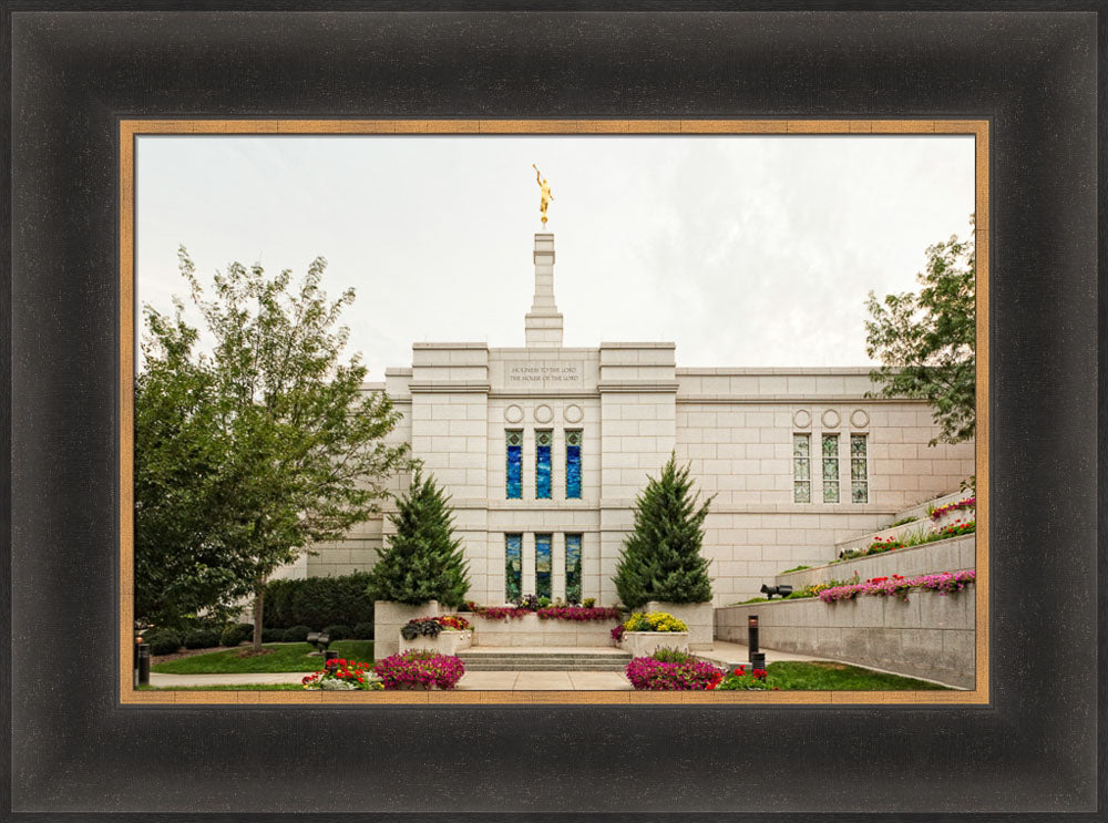 Winter Quarters Temple - Flowering Wall by Robert A Boyd