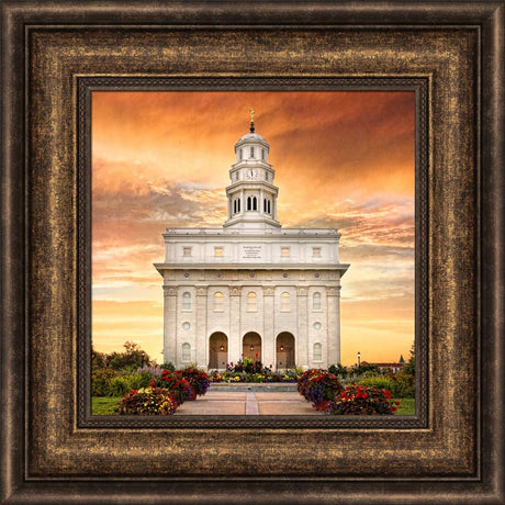 Nauvoo Temple - Nauvoo Sunrise Detail by Robert A Boyd