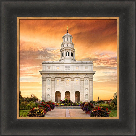 Nauvoo Temple - Nauvoo Sunrise Detail by Robert A Boyd