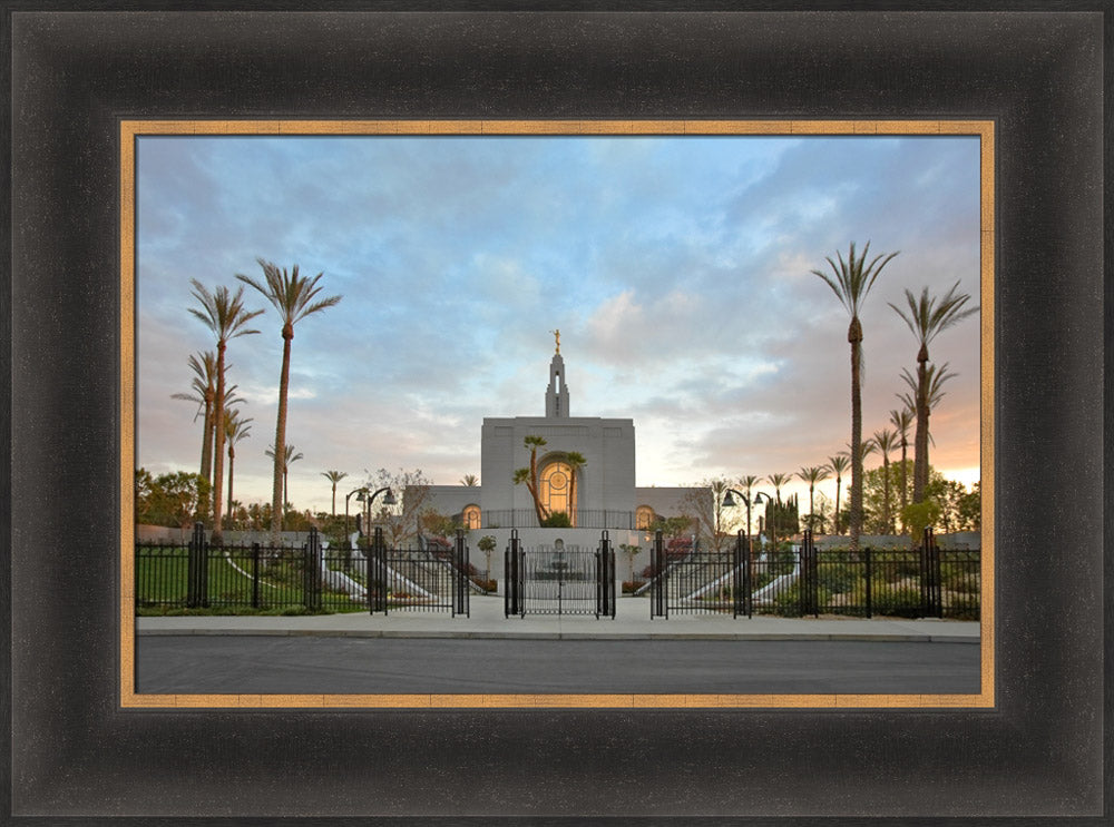 Redlands Temple - Front Gate by Robert A Boyd
