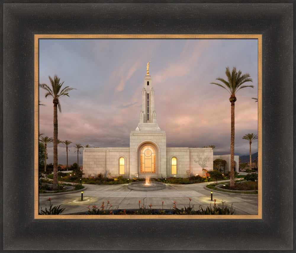 Redlands Temple - Eventide by Robert A Boyd