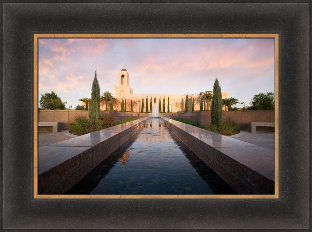 Newport Beach Temple - Reflections by Robert A Boyd