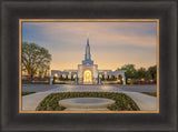 Sacramento Temple - Sunset Fountains by Robert A Boyd