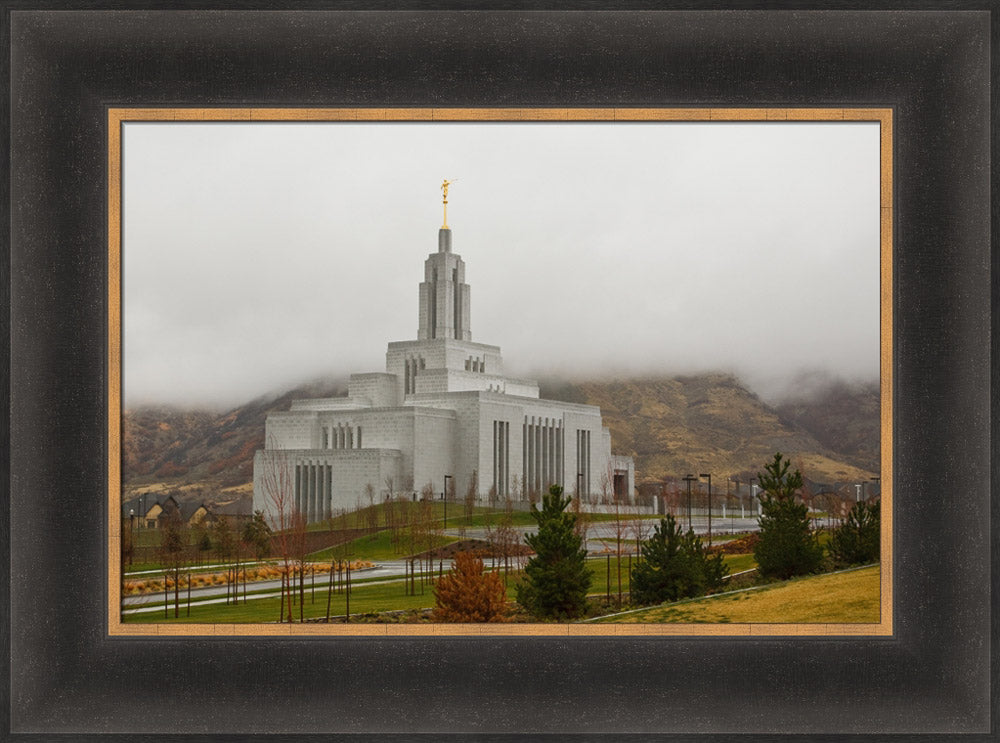 Draper Temple - In the Clouds by Robert A Boyd