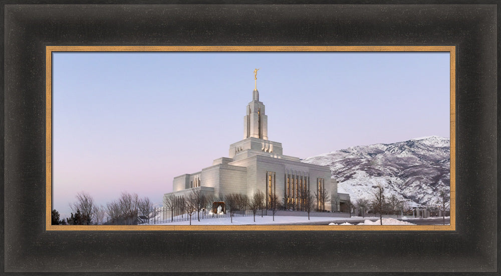 Draper Temple - Winter Sky by Robert A Boyd