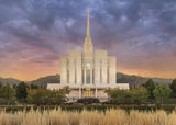 Oquirrh Mountain Temple - Refuge from the Storm by Robert A Boyd