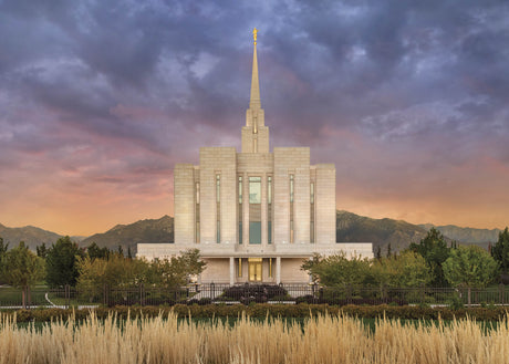 Oquirrh Mountain Temple - Refuge from the Storm by Robert A Boyd