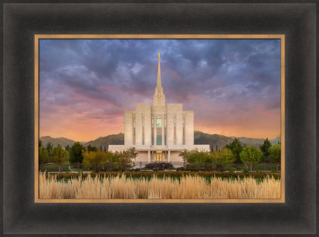 Oquirrh Mountain Temple - Refuge from the Storm by Robert A Boyd