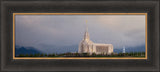 Oquirrh Mountain Temple - Summer Storm panoramic by Robert A Boyd