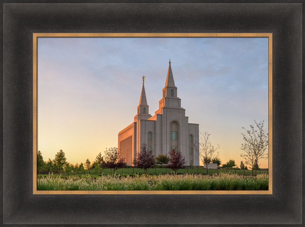 Kansas City Temple - Summer Sunset by Robert A Boyd