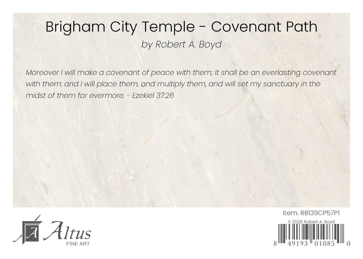 Brigham City Temple - Brigham City Covenant Path by Robert A Boyd
