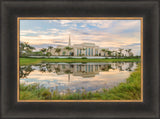 Fort Lauderdale Temple - Reflection Pond by Robert A Boyd