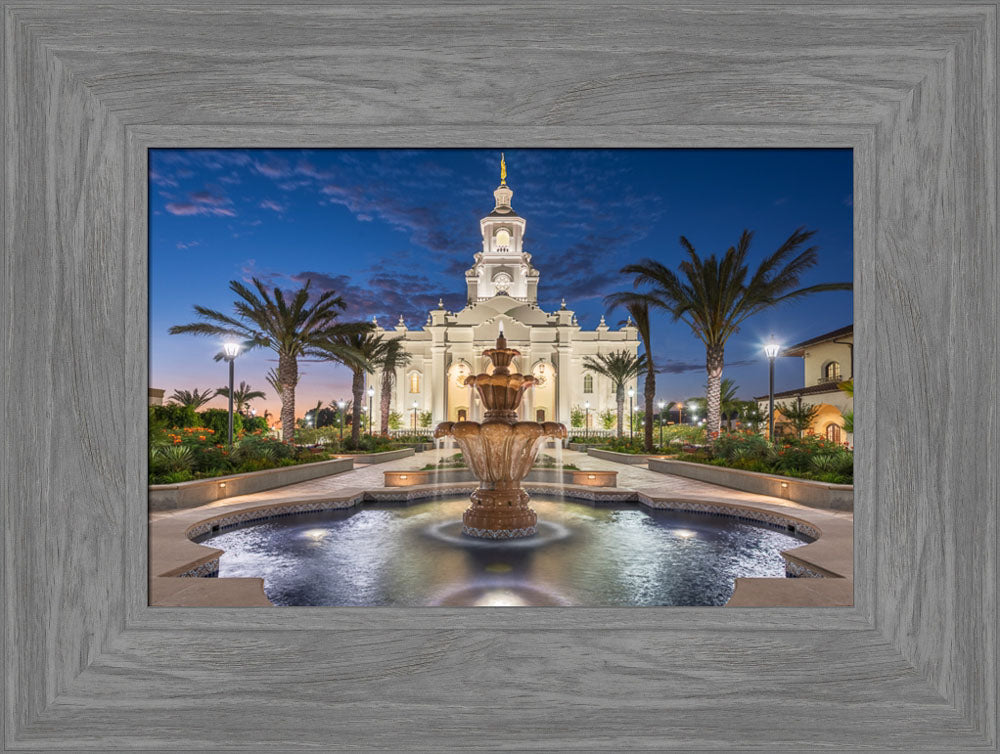 Tijuana Temple - Fountains by Robert A Boyd