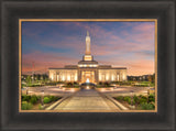 Indianapolis Temple - Sunset by Robert A Boyd