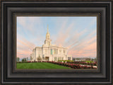 Payson Temple - Evening Glow by Robert A Boyd