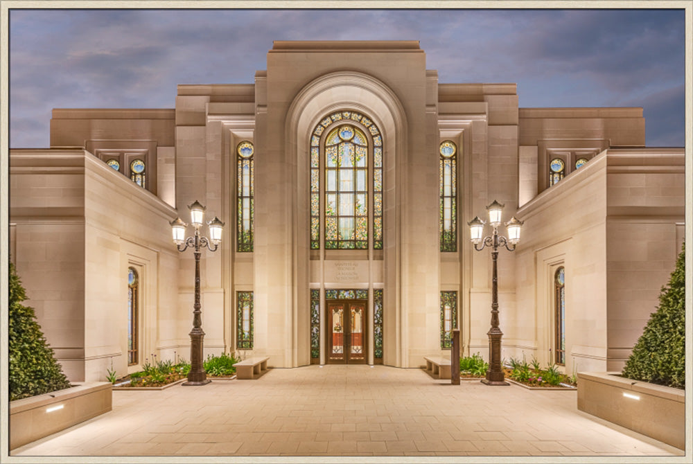 Paris Temple - Art Glass Windows by Robert A Boyd