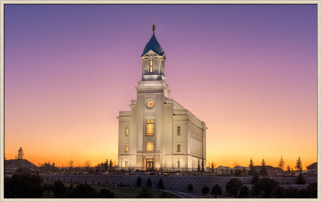 Cedar City Temple - Like a Fire is Burning by Robert A Boyd