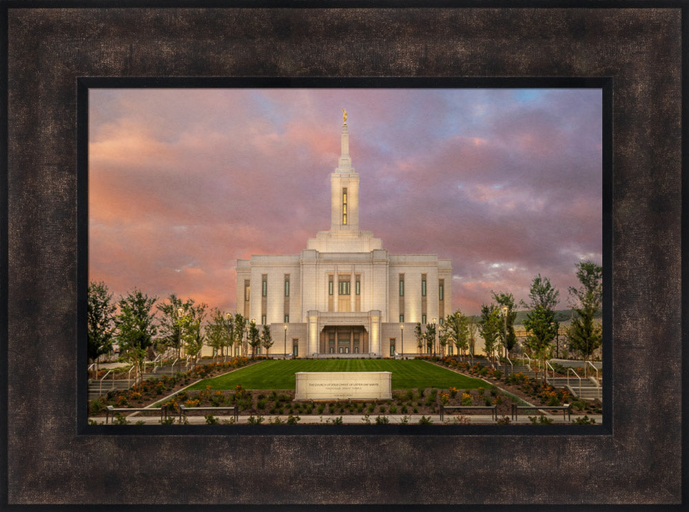 Pocatello Temple - Morning Light by Robert A Boyd