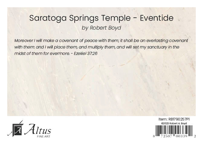 Saratoga Springs Temple - Altus Fine Art