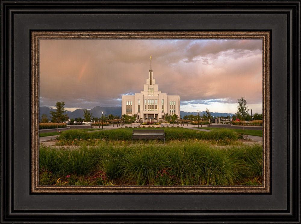 Saratoga Springs - Promised Blessings - framed giclee canvas