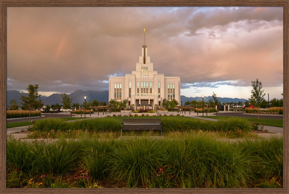 Saratoga Springs - Promised Blessings - framed giclee canvas