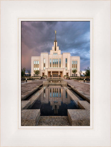 Saratoga Springs Temple - Ponder - framed giclee canvas