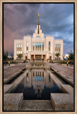 Saratoga Springs Temple - Ponder - framed giclee canvas