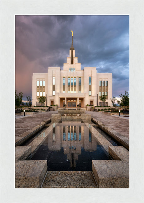 Saratoga Springs Temple - Ponder - framed giclee canvas