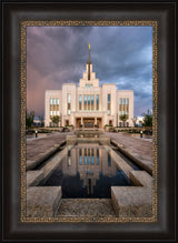 Saratoga Springs Temple - Ponder - framed giclee canvas