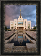 Saratoga Springs Temple - Ponder - framed giclee canvas