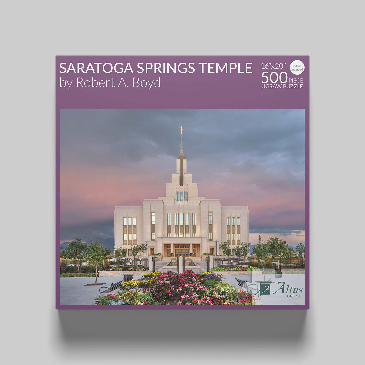 Saratoga Springs Temple 16x20 jigsaw puzzle 500 pieces