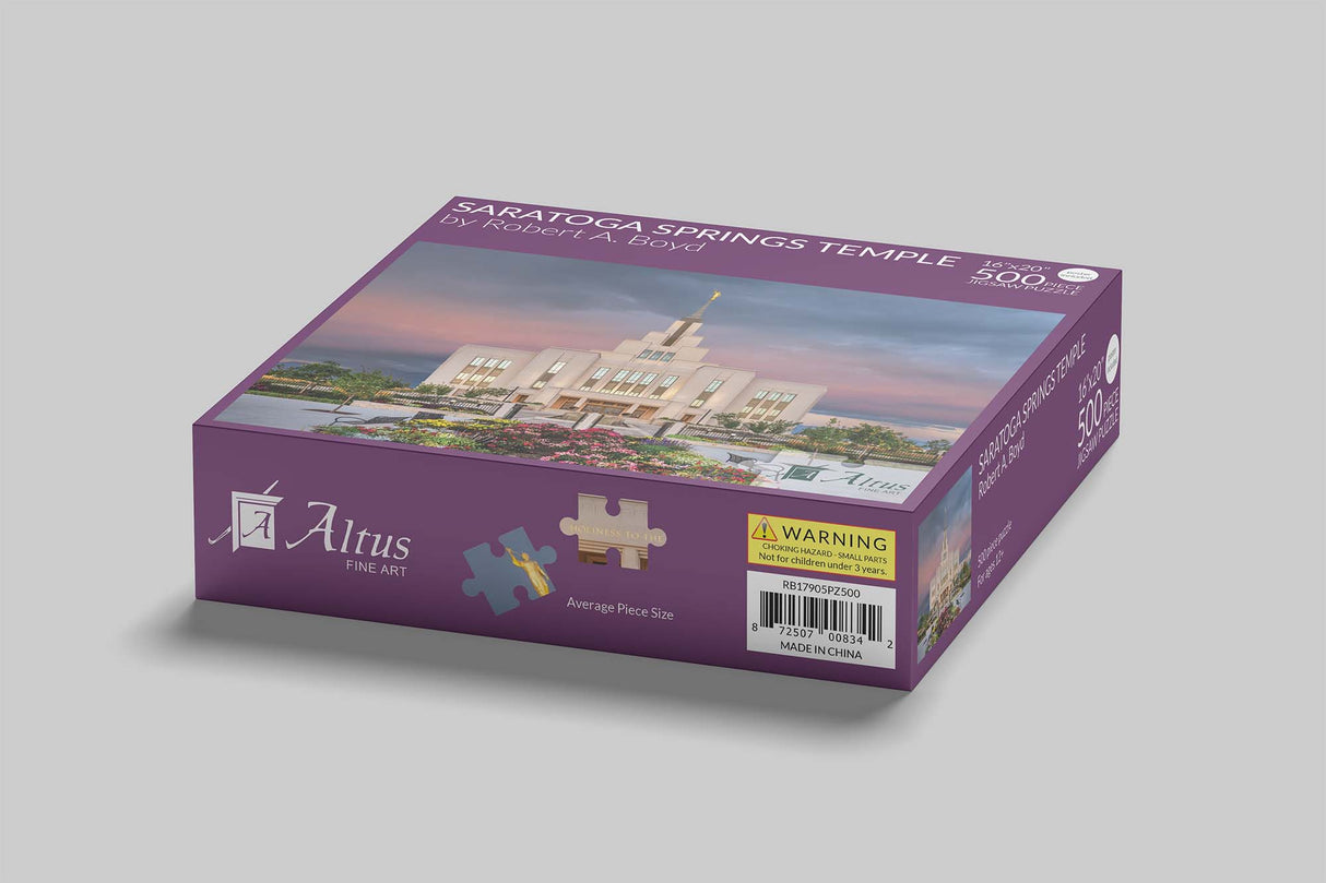 Saratoga Springs Temple 16x20 jigsaw puzzle 500 pieces