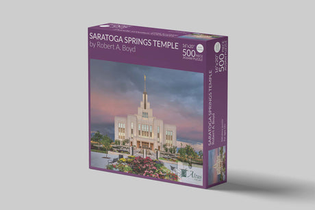 Saratoga Springs Temple 16x20 jigsaw puzzle 500 pieces