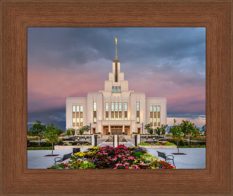 Saratoga Springs Temple - Garden Sunset