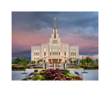 Saratoga Springs Temple - Garden Sunset