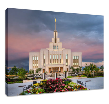 Saratoga Springs Temple - Garden Sunset