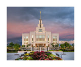 Saratoga Springs Temple - Garden Sunset