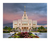 Saratoga Springs Temple - Garden Sunset
