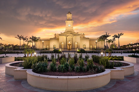 McAllen Temple- Eventide - 8x12 giclee paper print