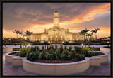 McAllen Temple- Eventide - framed giclee canvas