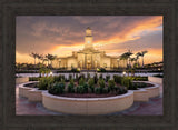 McAllen Temple- Eventide - framed giclee canvas