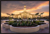 McAllen Temple- Eventide - framed giclee canvas