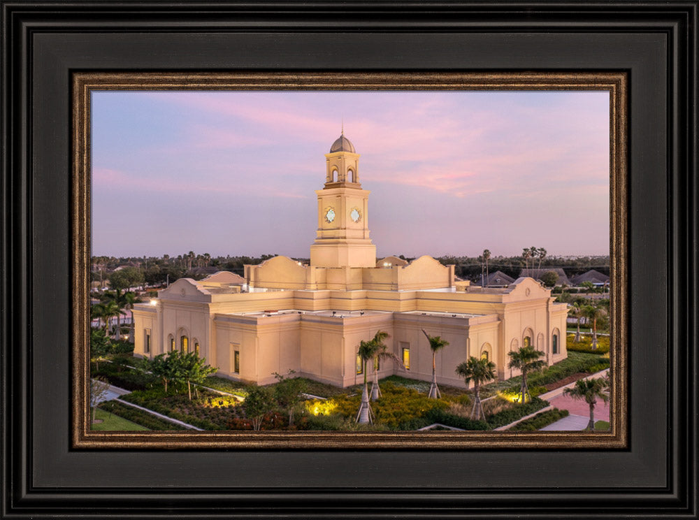 McAllen Temple- Hope - framed giclee canvas