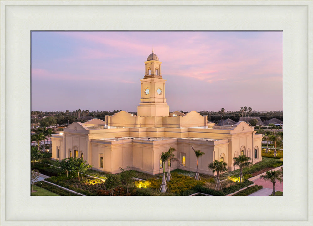 McAllen Temple- Hope - framed giclee canvas