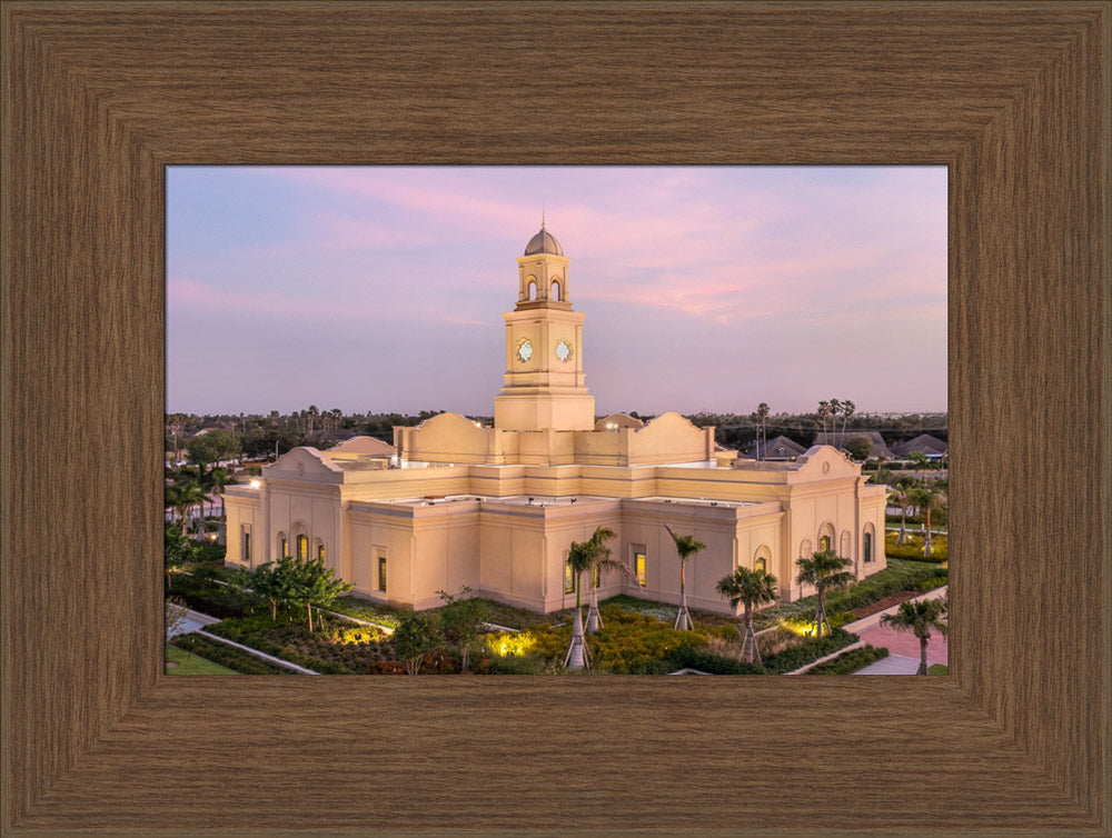 McAllen Temple- Hope - framed giclee canvas