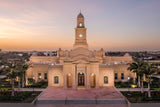 McAllen Temple- Sunset - 8x12 giclee paper print